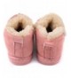 Boots Toddler Boys Girls Fur Lining Booties Shoes Winter Fleece Slip-on Loafers Boots - Pink - CA18KX3O6MM $32.24
