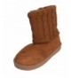 Boots Winter Boots for Big Girls Toddlers Warm Snow Shearling Knitted Short Bootie (1410) - Camel (Big Girl) - CS12N7X80NN $2...
