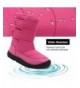 Boots Boy's Girl's Snow Boots Fur Lined Winter Outdoor Slip On Shoes Boots - Dt.pink - CA18LML7DMY $46.55