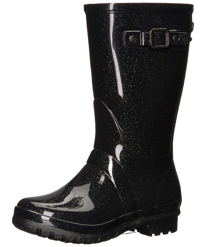 Boots Kids Rain Boot - Black Glitter - CC18CCC7H45 $60.37