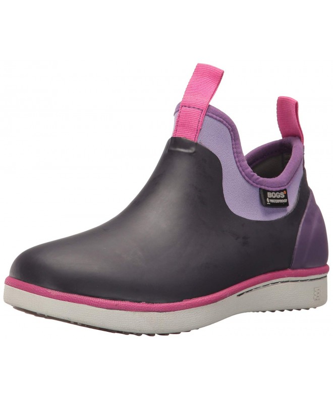 Boots Riley Kids Slip-On Waterproof Low Top Rain Boot for Boys and Girls - Eggplant/Multi - CW12OBST1M6 $89.58