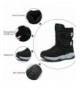 Boots Boys Snow Boots Winter Waterproof Slip Resistant Cold Weather Shoes (Toddler/Little Kid/Big Kid) - Black 3 - CL18NU8H0R...