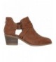 Boots Girl's Cut Out Buckle Ankle Bootie - Low Stacked Wood Heel Western Round Boot - Tan Pu*a - CD18IHITHED $41.69