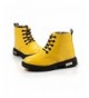 Boots Kids Boys Girls Waterproof Side Zipper Lace-Up Ankle Rain Martin Boots (Toddler/Little Kid) - A-yellow - CX18ISW0ES9 $2...