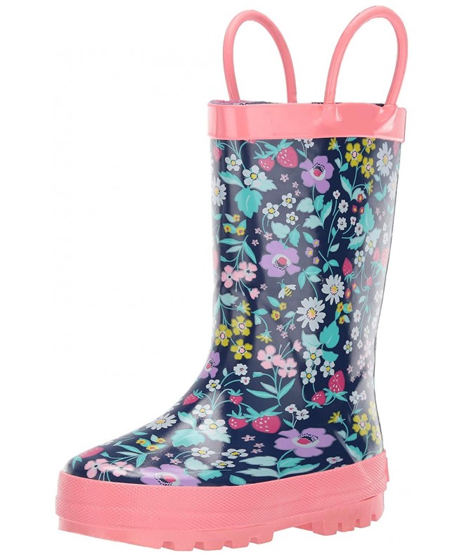 Boots Kids Girl's Cleo Rubber Rainboot Rain Boot - Print - CP18E5C96U5 $62.35