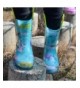 Boots Toddler Boys Girls Printed Light Up Rain Boots - Green Unicorn - CT18M03MH2Y $46.61