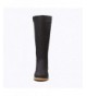 Boots Girls Lace up Winter Riding Boots with Back Tassel Shoes - Black - CH184AN2YMK $54.08