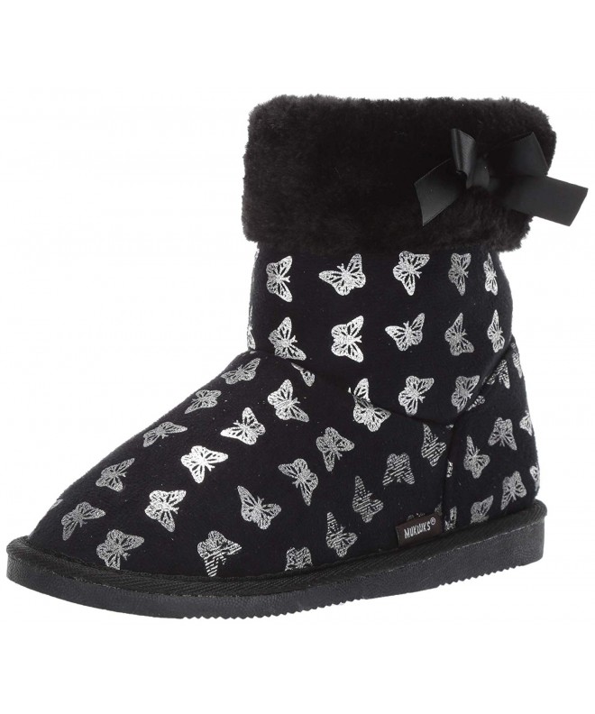 Boots Girl's Madison Butterfly Boots Fashion - Black - C318GU4A03K $57.53
