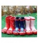 Boots Toddler/Little Kids/Big Kids Boys and Girls Waterproof Thick Fun Prints Rubber Rain Boots - Navy - CE18LEL39SH $40.44