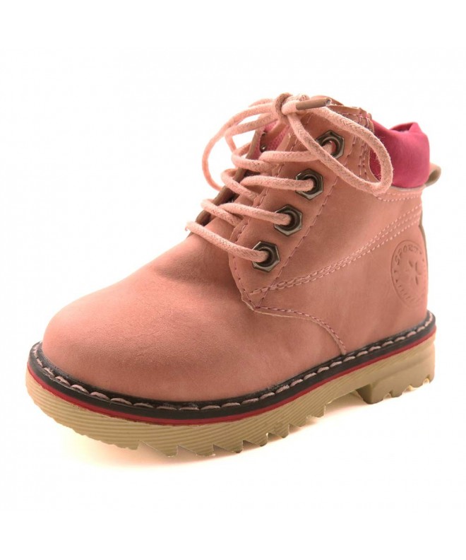 Boots Baby Kids Boots Boys Girls Warm Winter Shoes Hiking Ankle Snow Boots Toddler/Little Kid - 2-pink - C018HTZ8YD6 $30.13