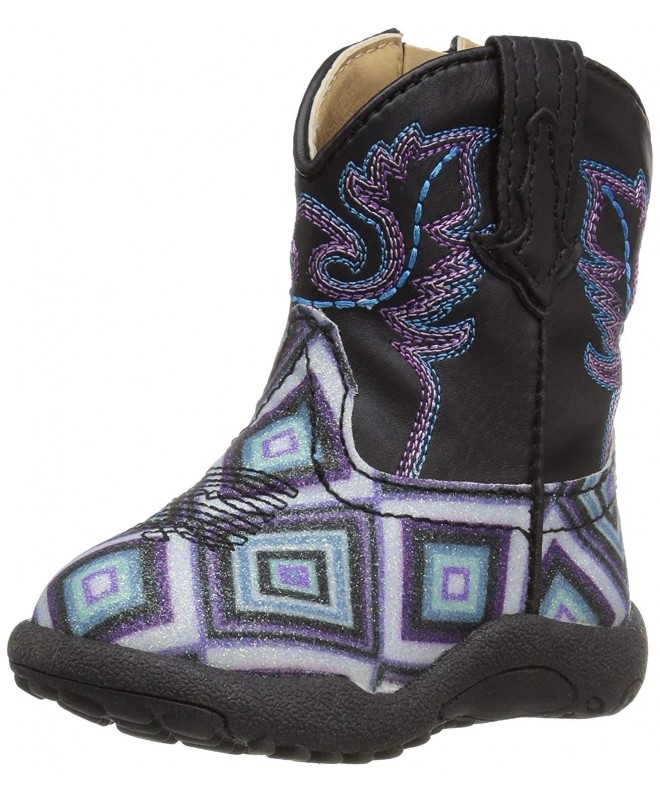 Boots Kids' Glitter Diamonds Western Boot - Black - C712DPL8WT3 $84.37