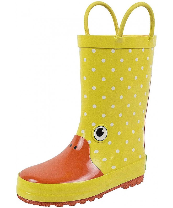 Boots Handles Waterproof Toddlers - Yellow Duck - CY185DGOQYG $47.69