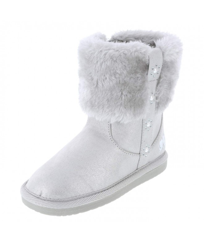 Boots Girls' Toddler Fur Boot - Grey - CO18KOURZ65 $32.78