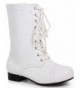 Boots 1" Combat Boots. Childrens. - White - CQ17XX05TAH $71.88