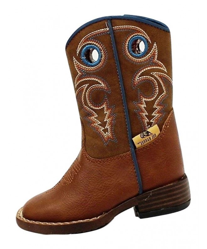 Boots Toddler-Boys' Dylan Cowboy Boot Square Toe - 4416232 - Brown - C911V8VQYZH $73.60