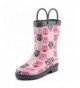 Boots Children's Girls' Owl Printed Waterproof Easy-On Rubber Rain Boots (Toddler/Little Kids) - C0182MNH6RC $36.24