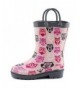 Boots Children's Girls' Owl Printed Waterproof Easy-On Rubber Rain Boots (Toddler/Little Kids) - C0182MNH6RC $36.24
