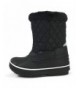 Boots Toddler Little Kid's Warm Fur Snow Boots - Black - CR188OS0ERN $42.99