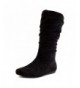 Boots Girls Side Zipper Faux Suede Boots (Toddler/Little Kid/Big Kid) - Black - CS18HKXZAS3 $49.10