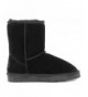 Boots Boys & Girls Toddler/Little Kid/Big Kid Shorty-k Winter Snow Sheepskin Fur Boots - Black - CQ185G2ZU9L $47.23