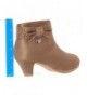 Boots Girls Dress Boots - Cute Bow Sparkle Low Heel Booties - Lt Taupeg6* - CW18HMK5NET $45.33