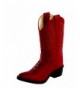 Boots Kids Boots Baby Girl's J Toe Western Boot (Toddler/Little Kid) Red 10.5 M US Little Kid - CG113BJZK31 $67.61