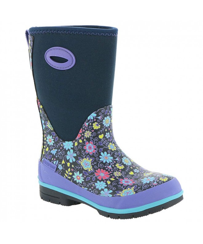Boots Kids' Wck Floral Fun Neoprene Boot Rain - Floral Fun - CF18GSW9RTK $73.05