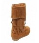 Boots Candice-48K Child Girl Snow Boots Mid Calf Comfortable Boots - Tan - CM125JXBQP7 $59.49
