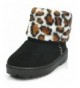 Boots Kids Warm Winter Fur Lined Boots - Black Cheetah - CP1888TAO0W $24.69