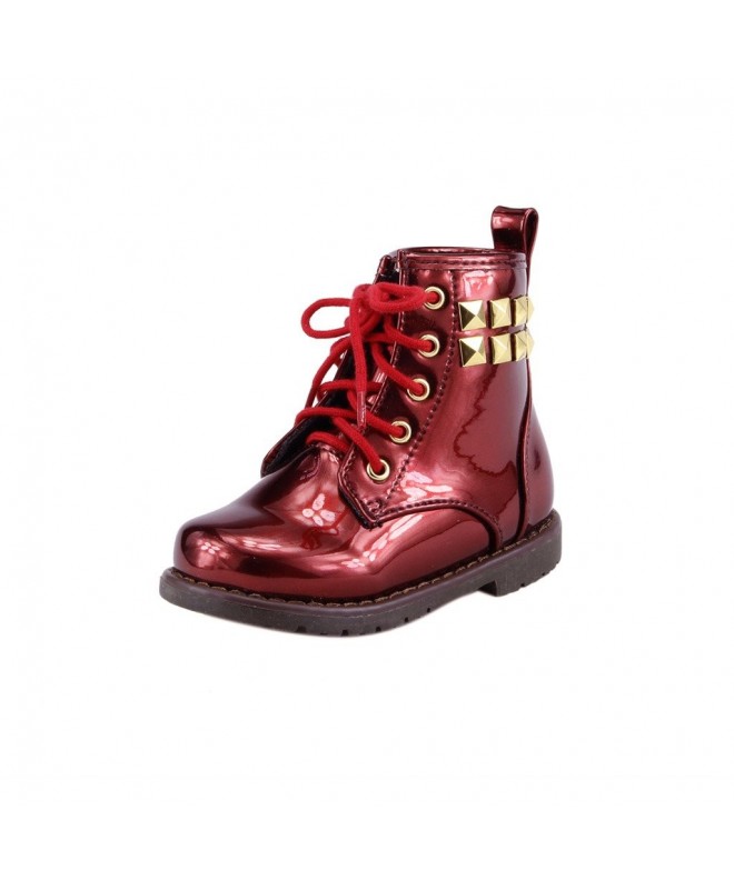 Boots Metallic Mirrow Effect Bootie - Red - CG12NGY6UKP $34.80