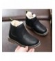 Boots Kid Girls Zipper Martin Boots Waterproof Leather Slip On Winter Shoes(Toddler/Little Kid/Big Kid) - Black 1 - C1189LDS3...