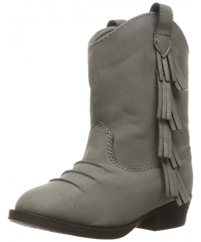 Boots Girls' Western Fringe Toddler Boot - Grey - CO115RW7CO5 $53.86