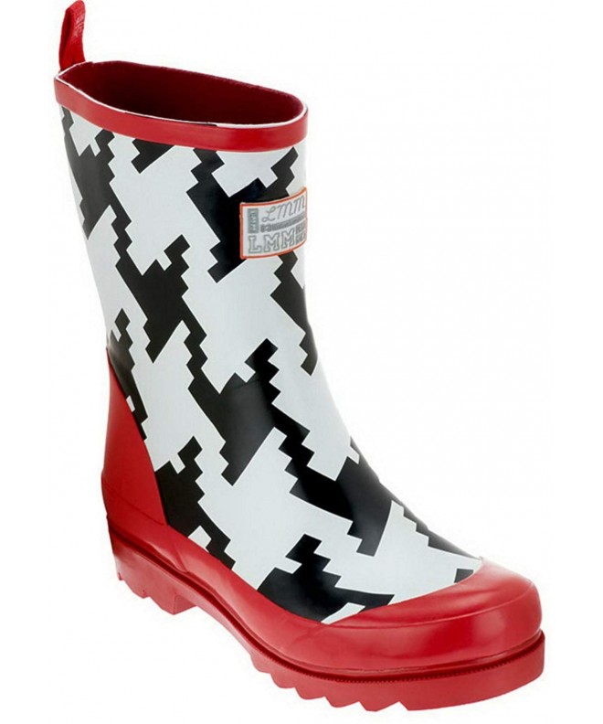 Boots Girl's Crazy Coordinate Wellies Rain Boots - Houndstooth - CC182ZT4YOY $32.15