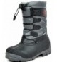 Boots Toddler/Little Kid/Big Kid Kpole Knee High Winter Snow Boots - Black Grey Red-2 - CP12HVFLQ33 $51.77