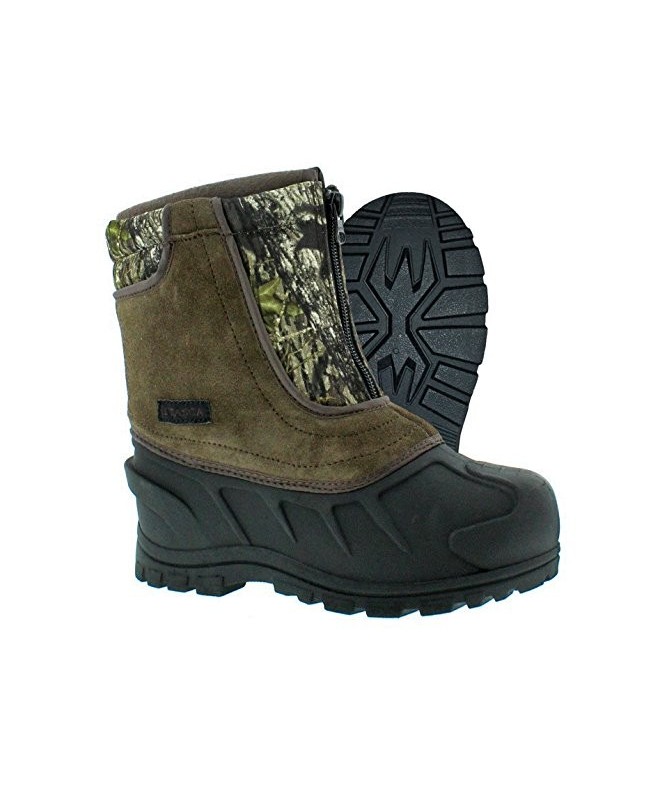 Boots Kids Youth Snow Stomper Leather/Nylon Winter Boot - Camouflage - CF113ZULNV9 $85.03