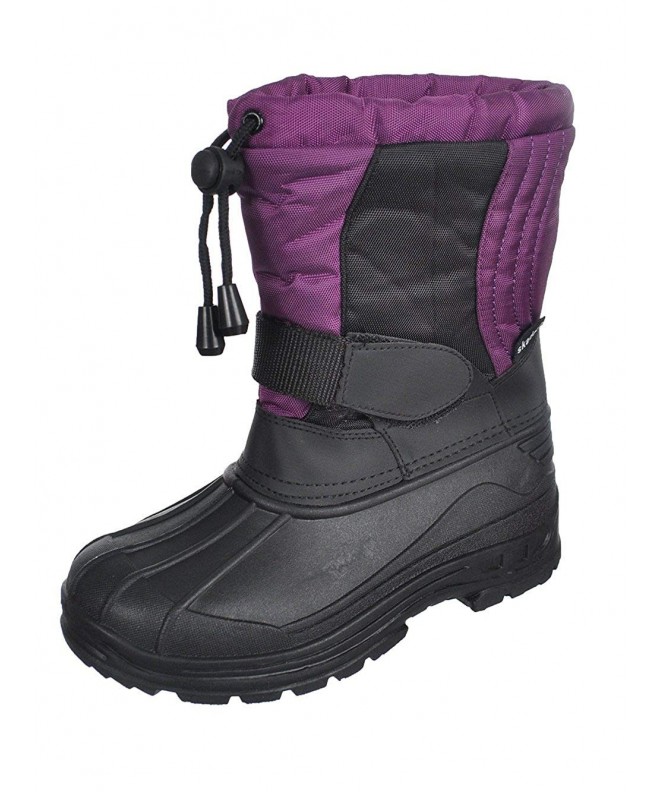 Boots Girls'Snow Goer Boots (Youth Sizes 3-6) - Purple - 6 Youth - CH11XOEB6UJ $36.30