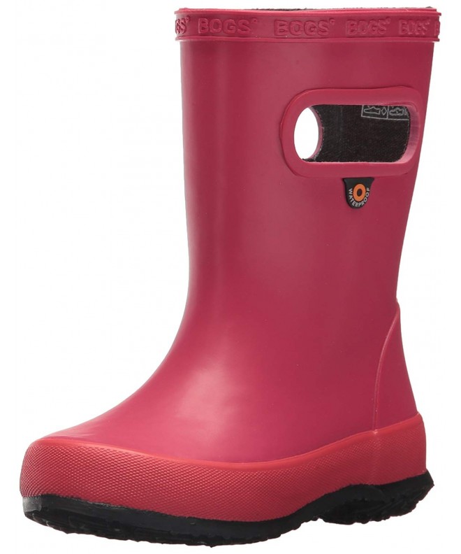 Boots Kids' Skipper Waterproof Rubber Rain Boot for Boys and Girls - Solid Berry - CZ184AISMD0 $103.62