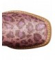 Boots Square Toe Glitter Leopard Western Boot (Toddler/Little Kid) - Pink/Brown - C711H8OADRH $92.96