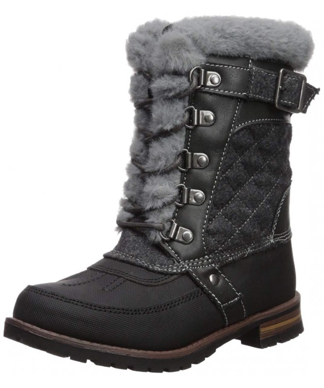 Boots Kids' Danleak Fashion Boot - Dark Grey - CR18DKQZI7Y $57.35