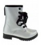 Boots BCT 14K Little Girls Glitter Military Lace Up Combat Boots - Silver - CT18L5WA9AL $38.94