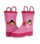 Boots Kids Girls' Dora the Explorer Character Printed Waterproof Easy-On Rubber Rain Boots (Toddler/Little Kids) - C2118W7B31...