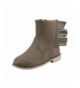 Boots Side Fringe Ankle Boot - Dark Brown - C712NRDSCLE $25.79