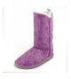 Boots Faux Shearling Boot - Purple - CE128QYLI95 $26.11
