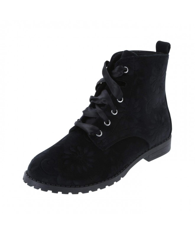 Boots Girls' Destiny Embossed Boot - Black - CA18ILTW37K $36.83