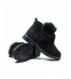 Boots Girls' Fashion Zipper Warm Fur Lined Snow Boots Ankle Boots (Toddler/Little Kid/Big Kid) - Black - CD18HEII2GZ $45.41