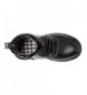 Boots Boy's Girl's Waterproof Outdoor Combat Lace-Up Side Zipper Mid Calf Boots - Black - C7126H312WF $45.34