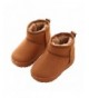 Boots Kids' Boys' Girls' Outdoor Warm Fur Lined Winter Snow Boots Ankle Bootie Toddler Little Kid - Khaki - CN18I4TOW9C $31.35