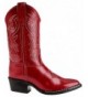Boots Youth Calfskin Cowboy Boot Pointed Toe Red - CI11VKDU2ZV $78.47