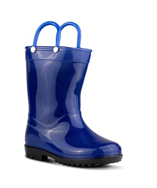 Boots Children's Rain Boots with Handles - Little Kids & Toddlers - Boys & Girls - Navy - CT18C9UL620 $26.84