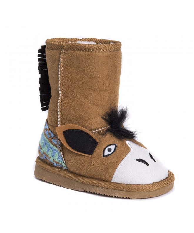 Boots Kid's Scout Horse Boots Fashion - Brown - CK126VOGNU1 $59.96